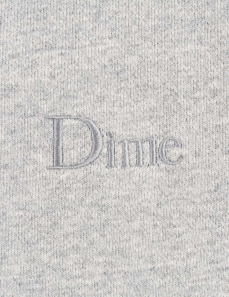 DIME classico piccolo logo hoodie Heather Grey